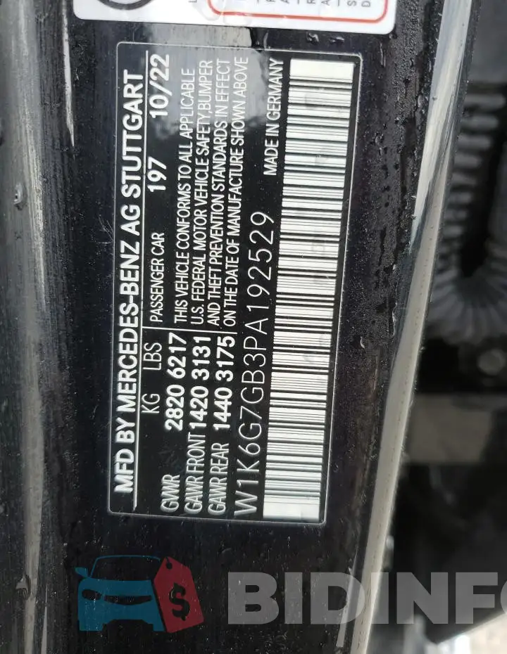 W1K6G7GB3PA192529 Photo# 12