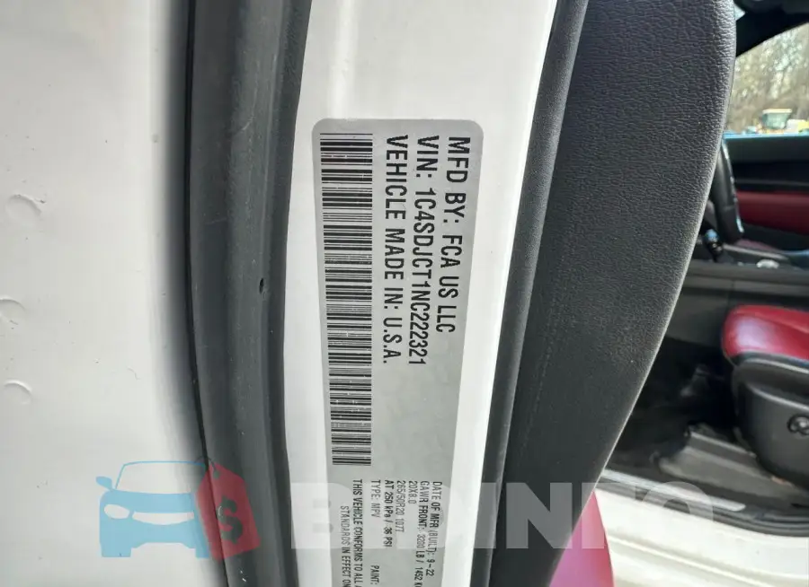1C4SDJCT1NC222321 Photo# 10