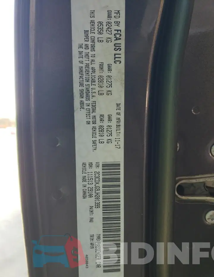 2C3CDXJG9JH201399 Photo# 12