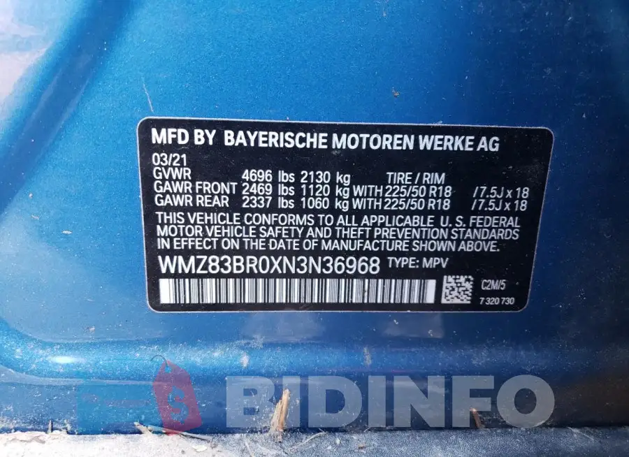 WMZ83BR0XN3N36968 Photo# 13