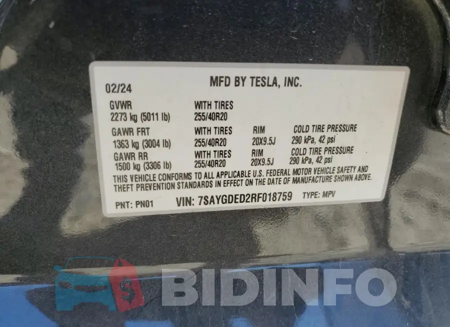 7SAYGDED2RF018759 Photo# 14