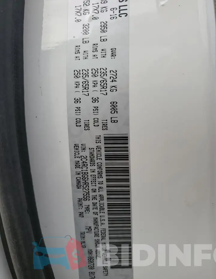 2C4RC1BG6HR527556 Photo# 13