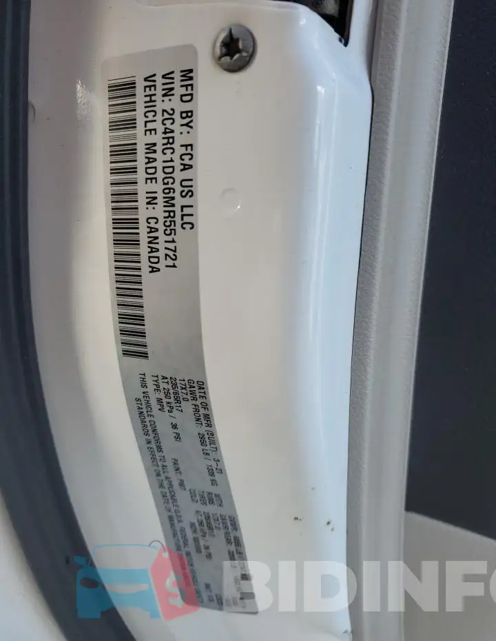 2C4RC1DG6MR551721 Photo# 12