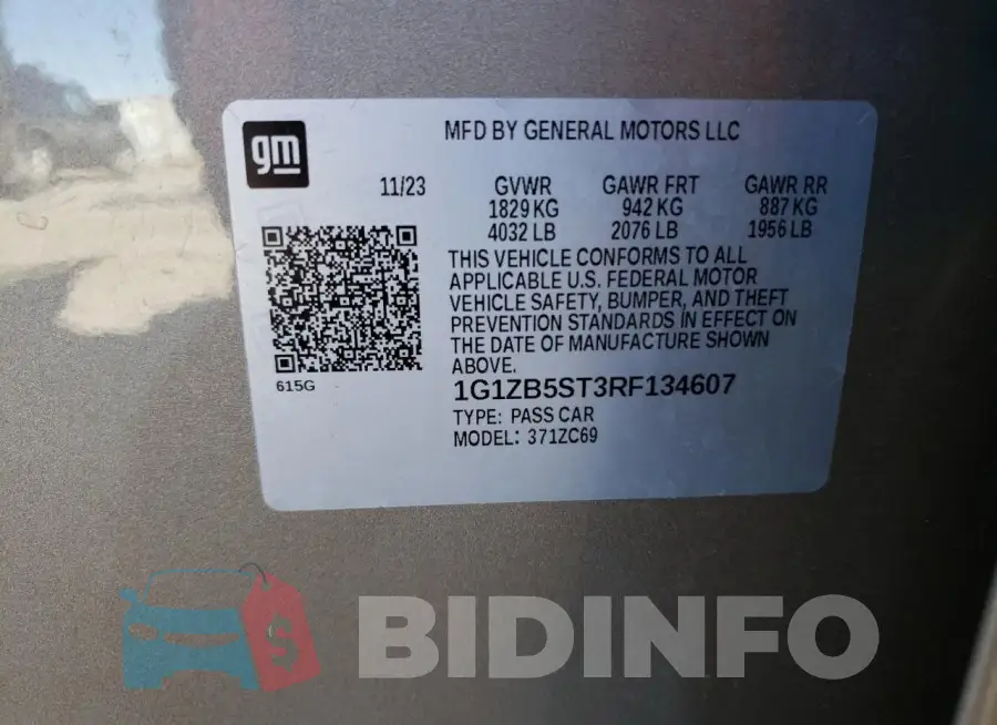1G1ZB5ST3RF134607 Photo# 12