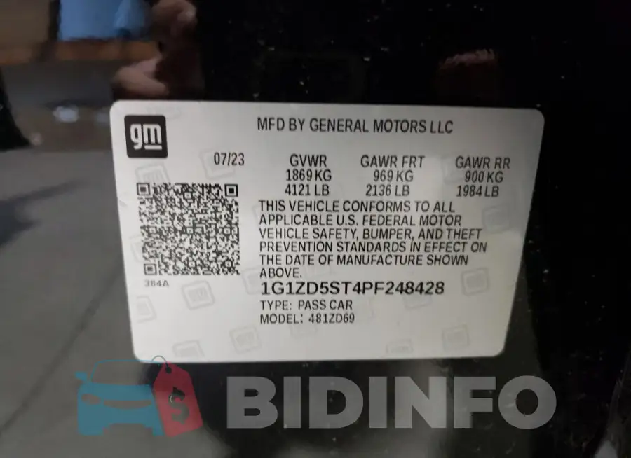 1G1ZD5ST4PF248428 Photo# 12