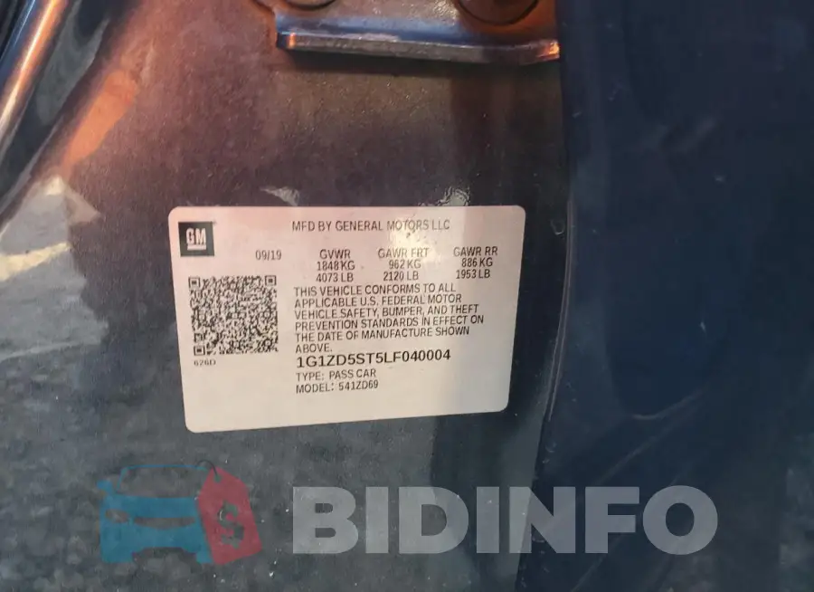 1G1ZD5ST5LF040004 Photo# 13