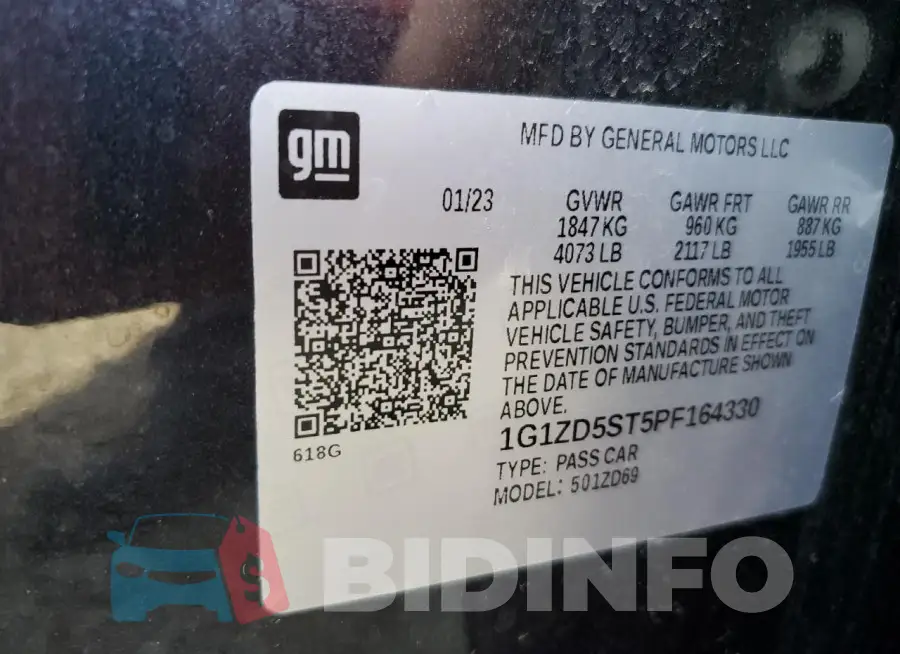 1G1ZD5ST5PF164330 Photo# 13