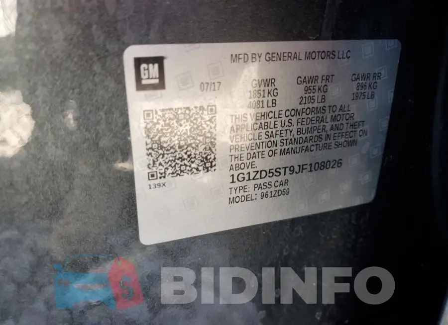 1G1ZD5ST9JF108026 Photo# 12