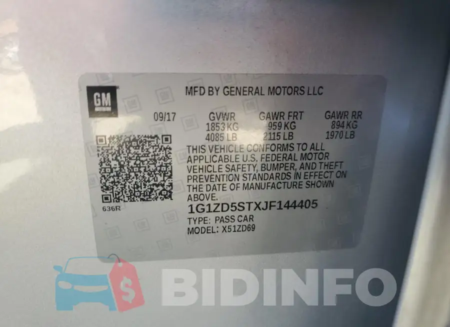 1G1ZD5STXJF144405 Photo# 12