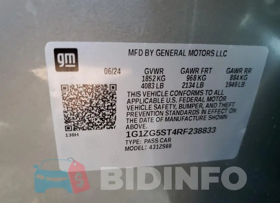 1G1ZG5ST4RF238833 Photo# 12