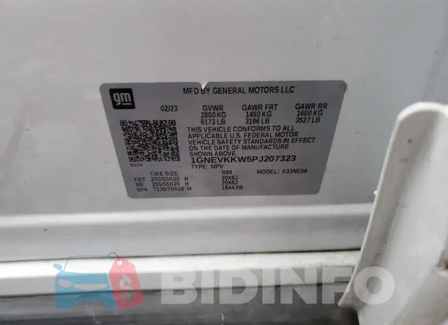 1GNEVKKW5PJ207323 Photo# 13