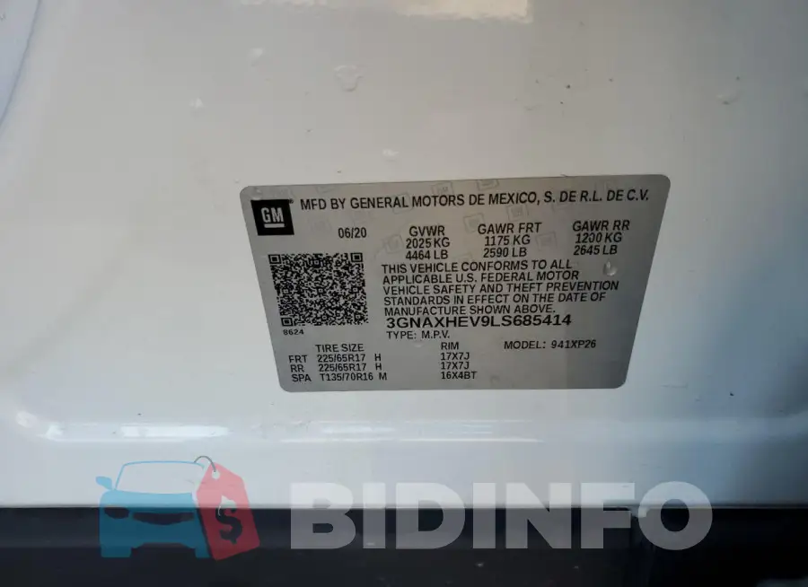 3GNAXHEV9LS685414 Photo# 13