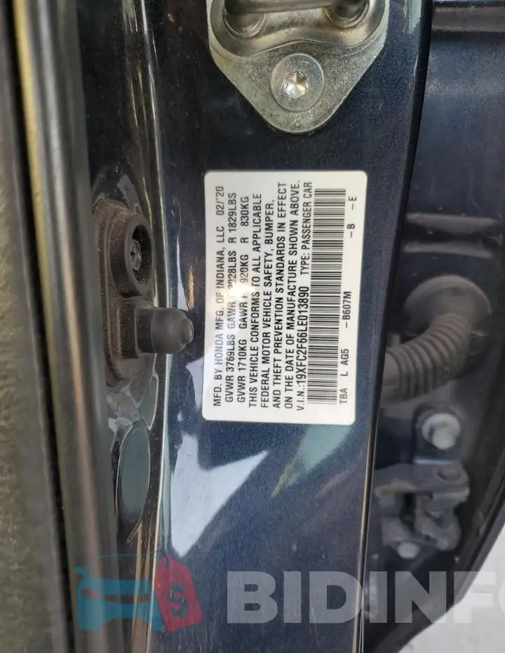 19XFC2F66LE013890 Photo# 12