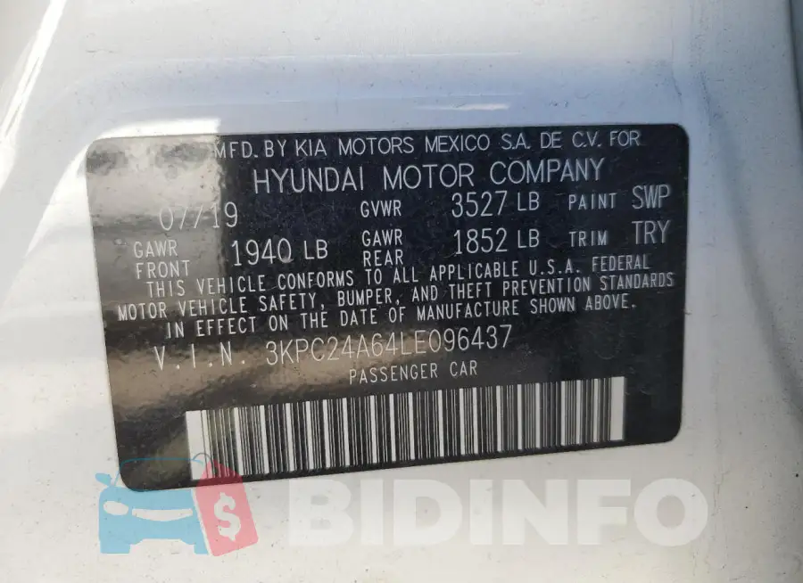 3KPC24A64LE096437 Photo# 12