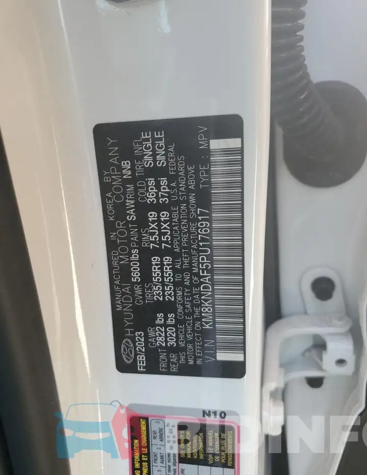 KM8KNDAF5PU176917 Photo# 13