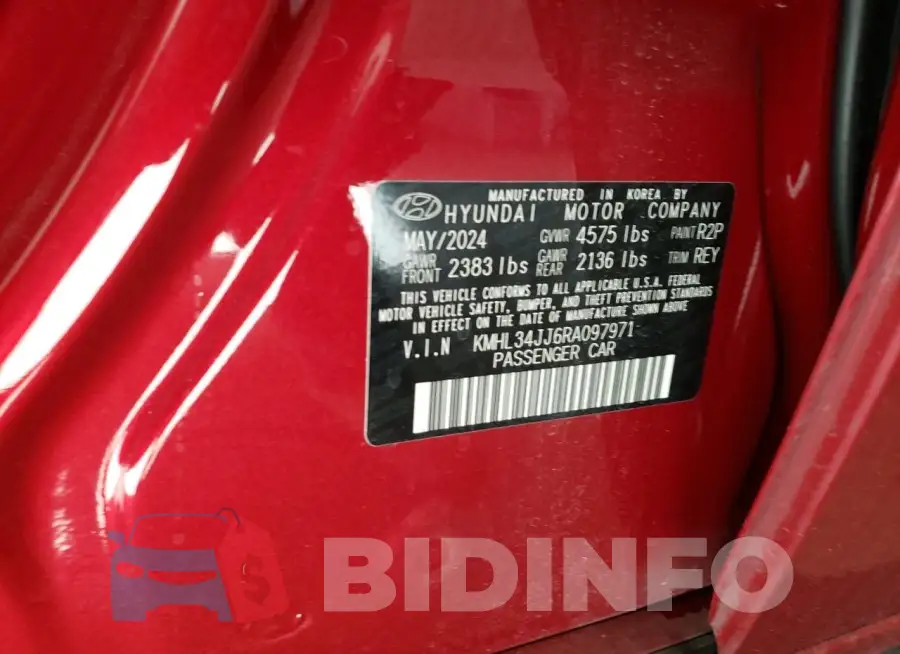 KMHL34JJ6RA097971 Photo# 12