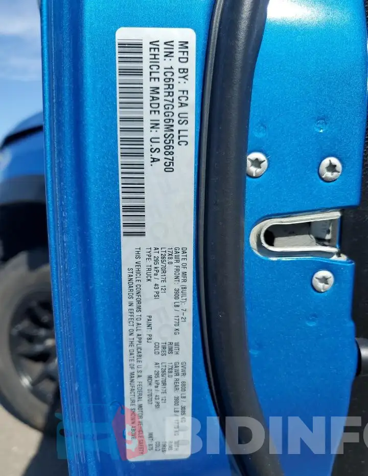 1C6RR7GG6MS568750 Photo# 12