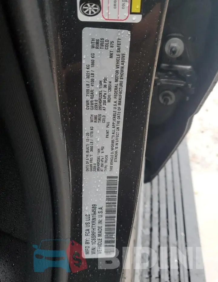 1C6SRFHTXRN194589 Photo# 12