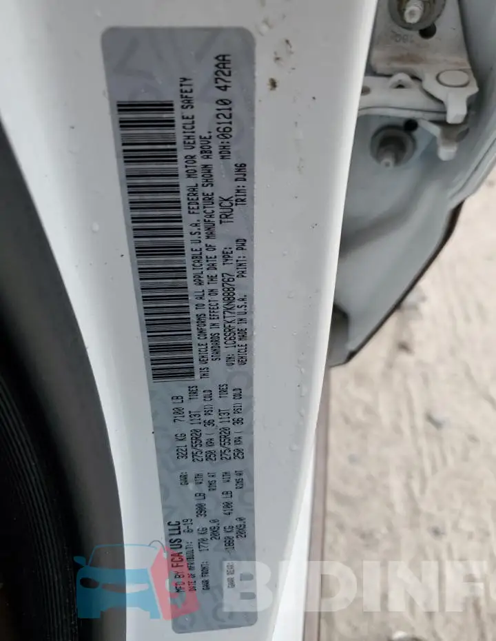 1C6SRFKT7KN888767 Photo# 12