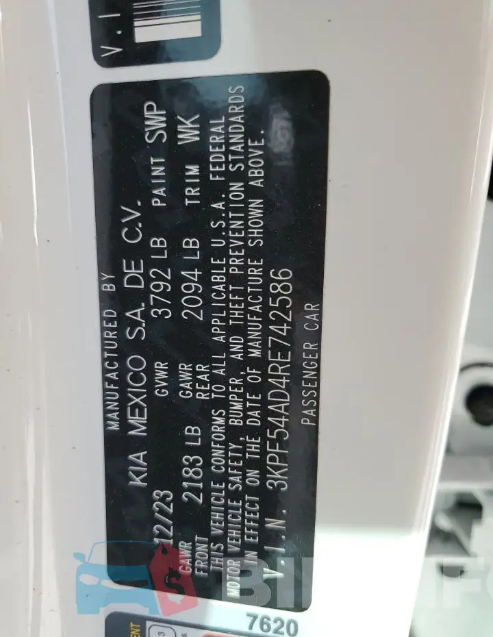 3KPF54AD4RE742586 Photo# 14