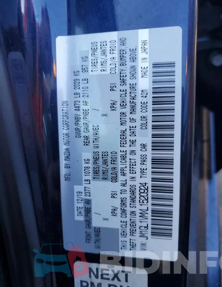JM1GL1VMXL1520924 Photo# 13