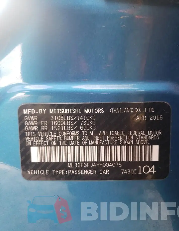ML32F3FJ4HH004075 Photo# 13