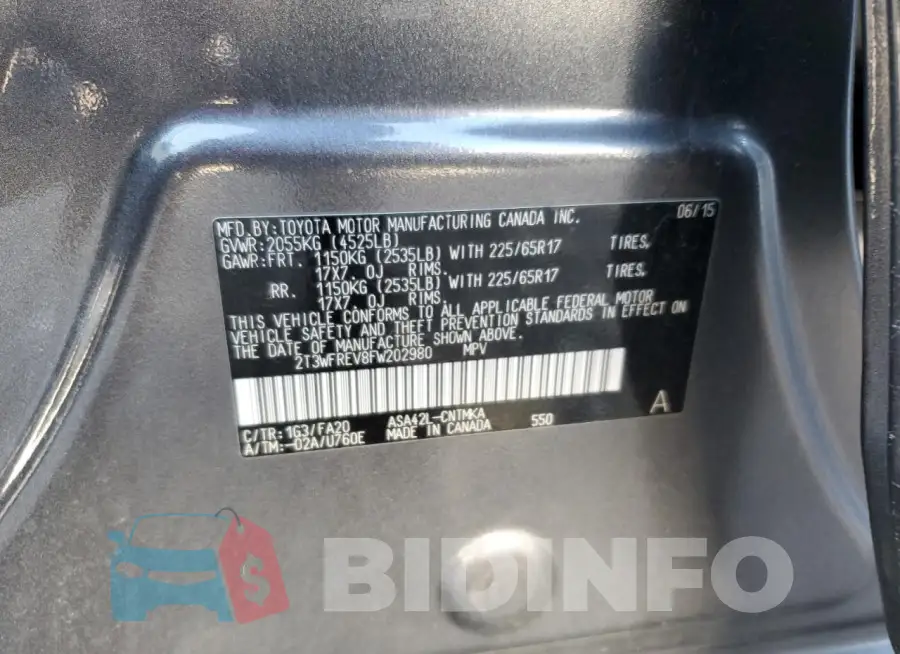 2T3WFREV8FW202980 Photo# 12