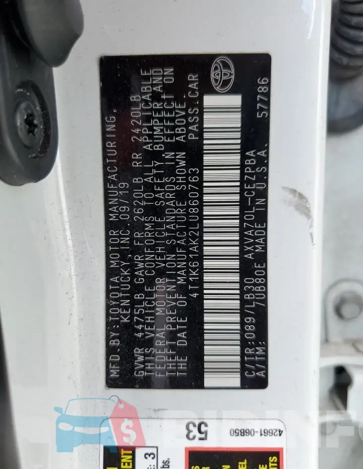 4T1K61AK2LU860763 Photo# 13