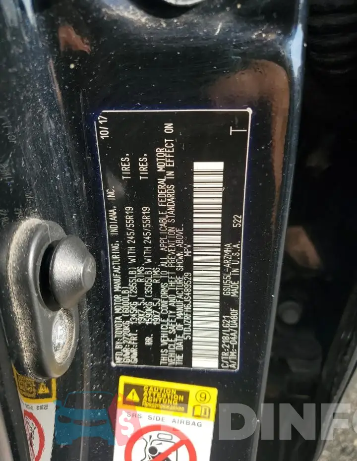 5TDJZRFH6JS489529 Photo# 13