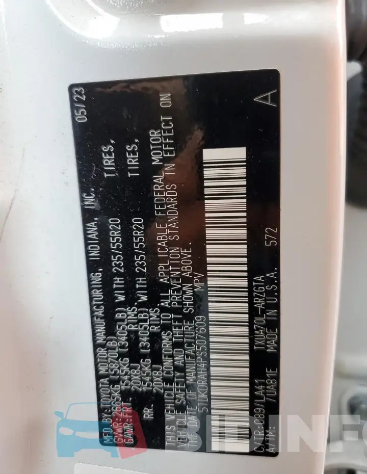 5TDKDRAH4PS507609 Photo# 14