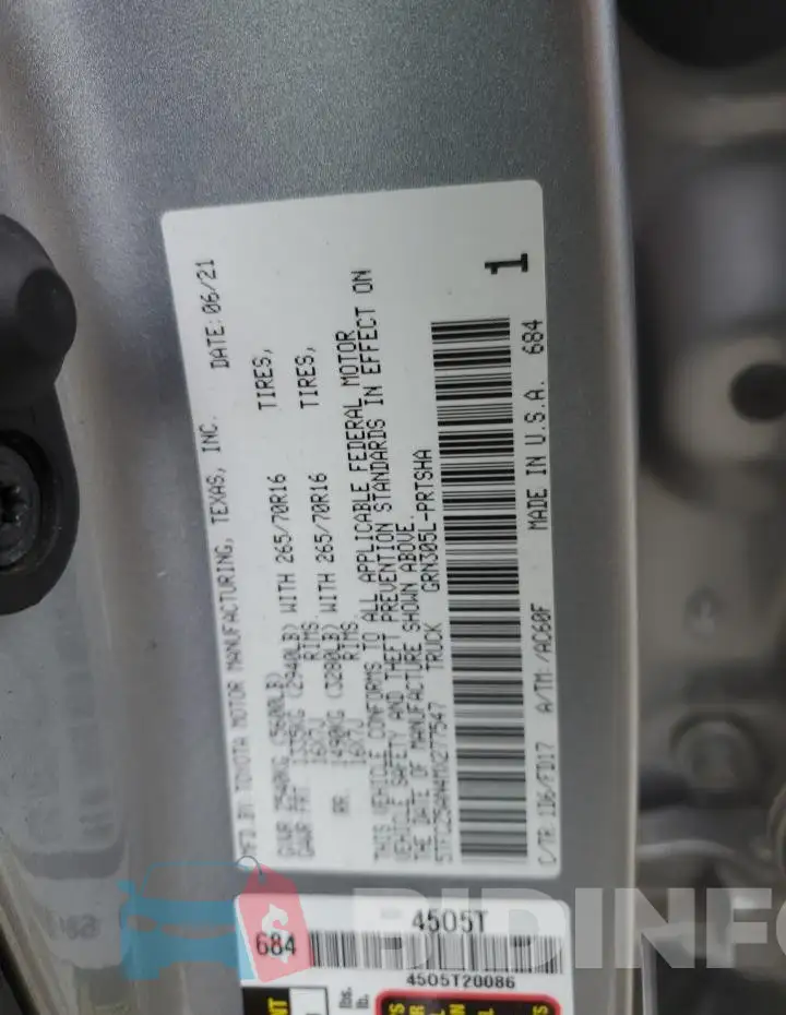 5TFCZ5AN4MX277547 Photo# 12