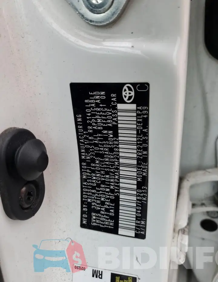 5YFEPMAE2MP208282 Photo# 12