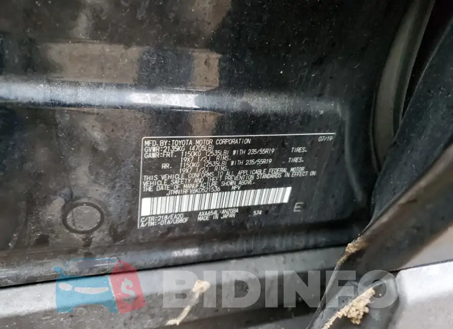 JTMN1RFV6KD521536 Photo# 13