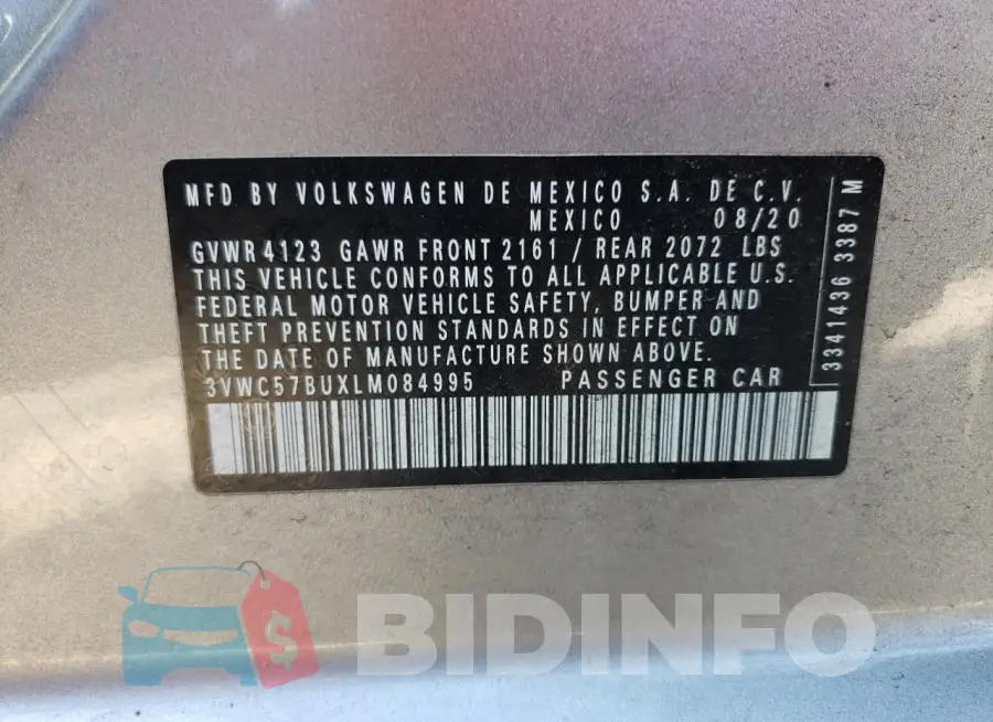3VWC57BUXLM084995 Photo# 13