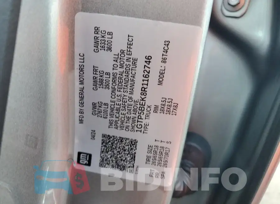 1GTP5BEK8R1162746 Photo# 13