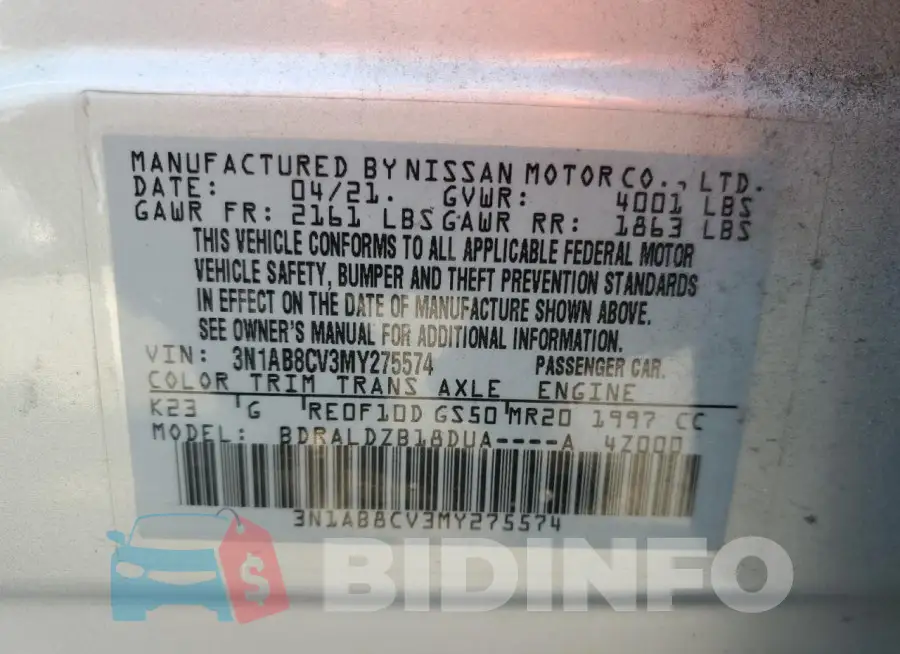 3N1AB8CV3MY275574 Photo# 12