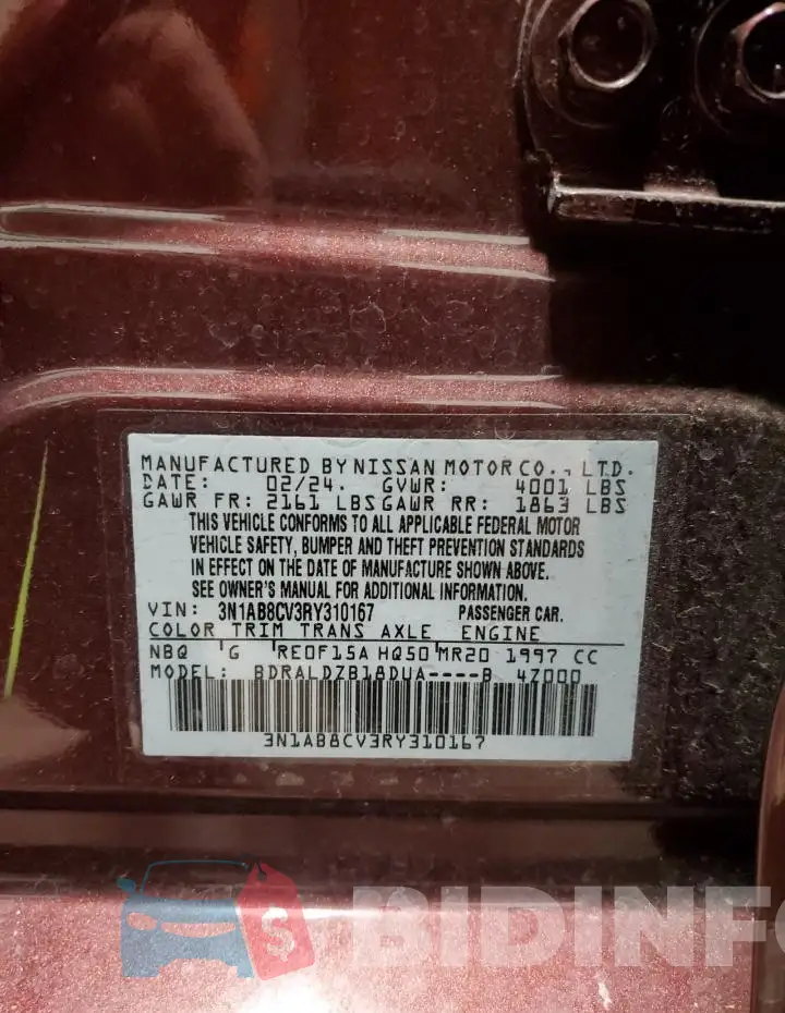3N1AB8CV3RY310167 Photo# 13