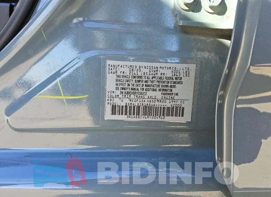 3N1AB8CV6RY204912 Photo# 12