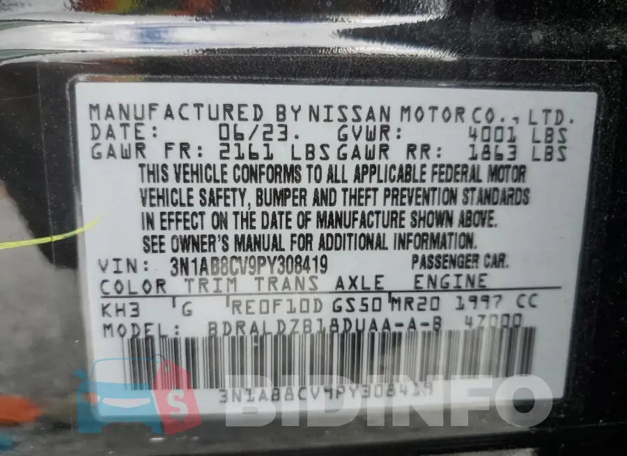 3N1AB8CV9PY308419 Photo# 12
