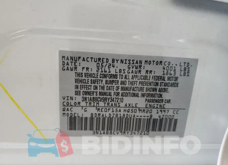 3N1AB8CV9RY347210 Photo# 12
