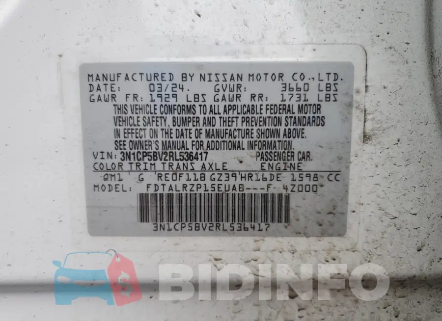 3N1CP5BV2RL536417 Photo# 13