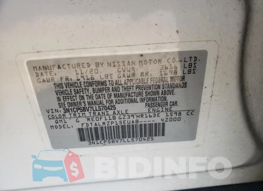 3N1CP5BV7LL570425 Photo# 14
