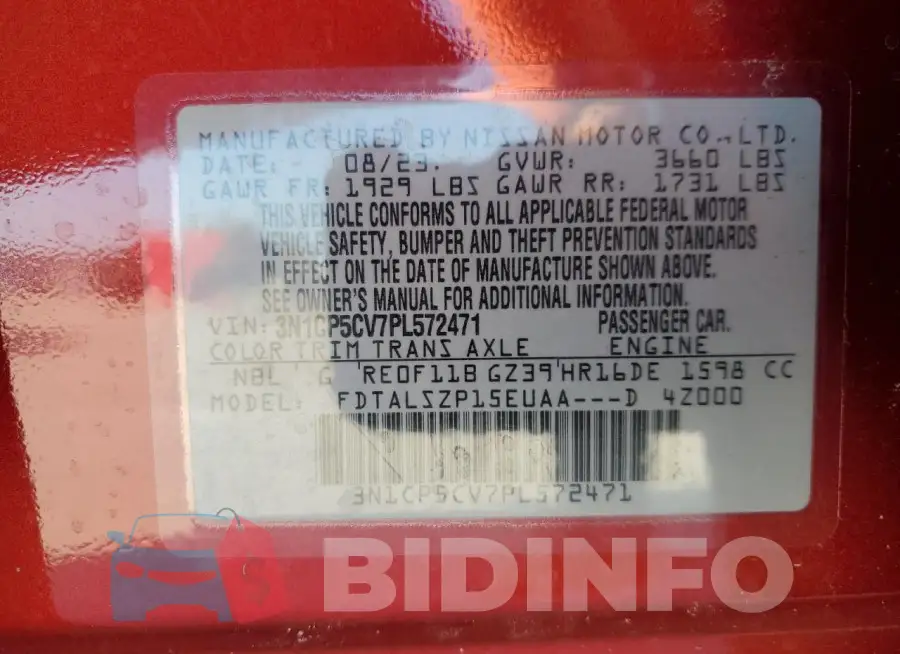 3N1CP5CV7PL572471 Photo# 13