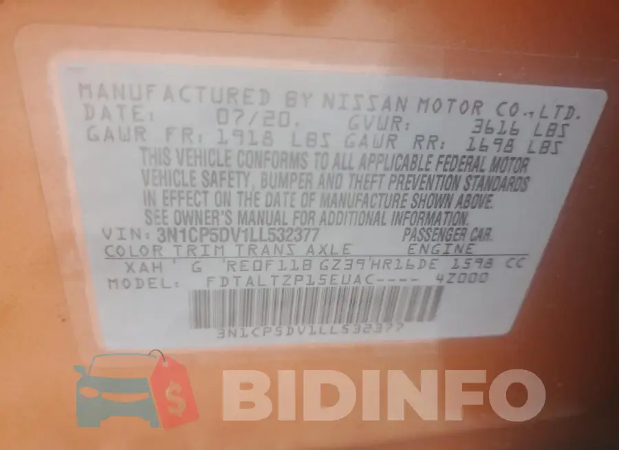 3N1CP5DV1LL532377 Photo# 13