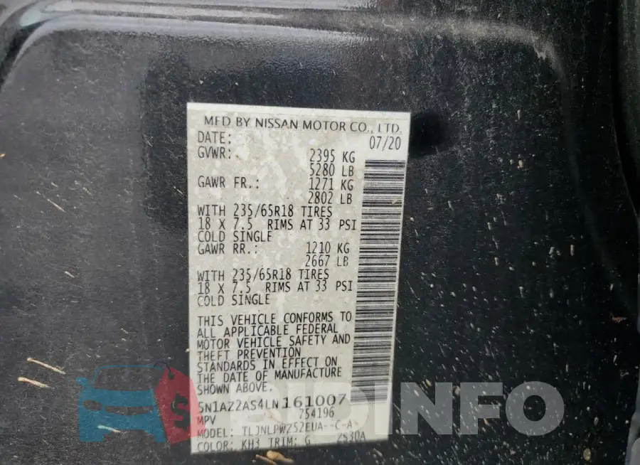 5N1AZ2AS4LN161007 Photo# 14