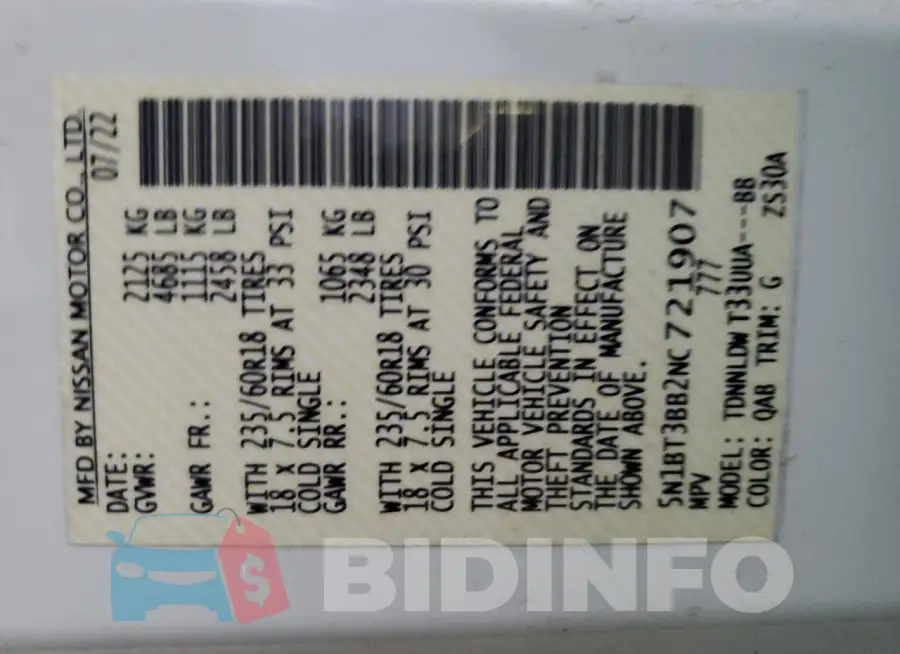 5N1BT3BB2NC721907 Photo# 13