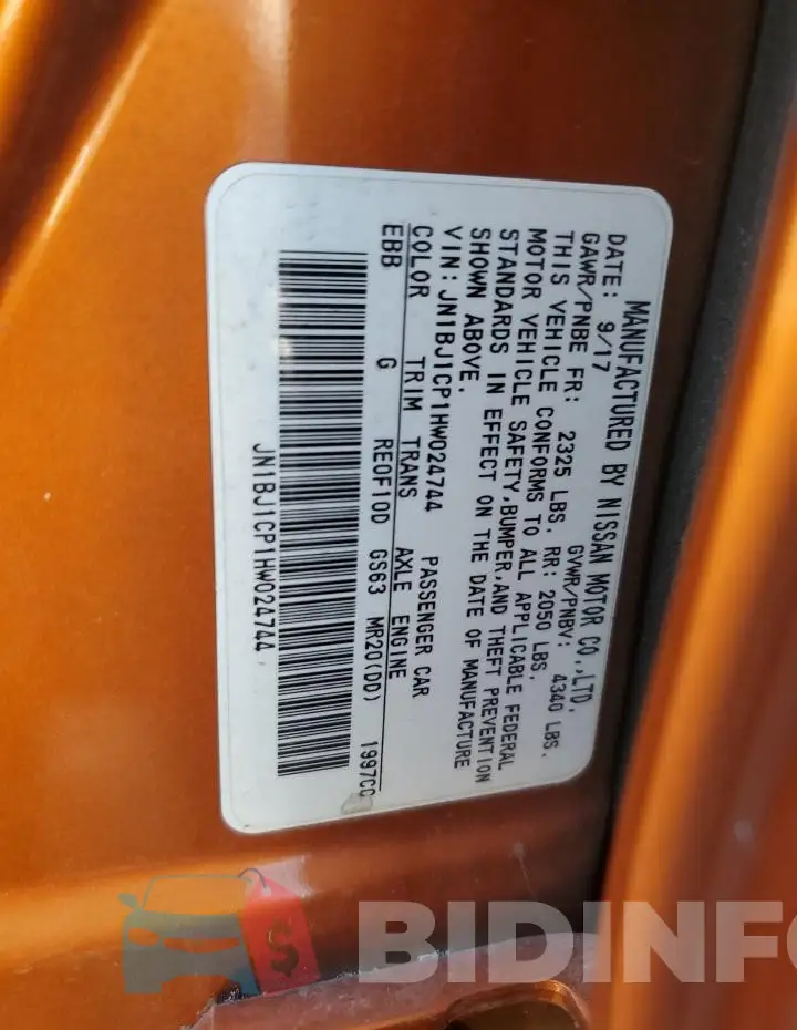 JN1BJ1CP1HW024744 Photo# 12