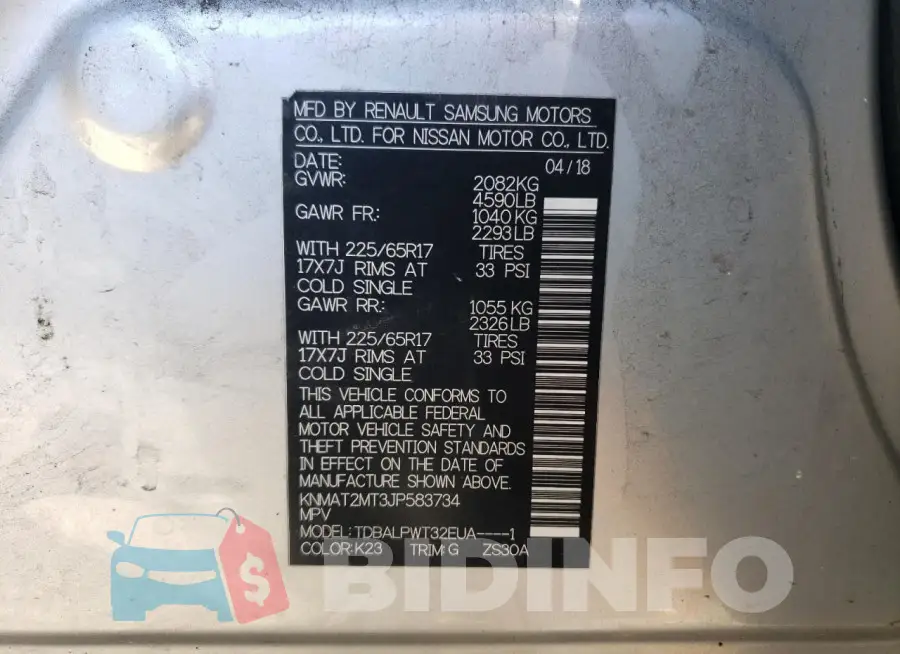 KNMAT2MT3JP583734 Photo# 14