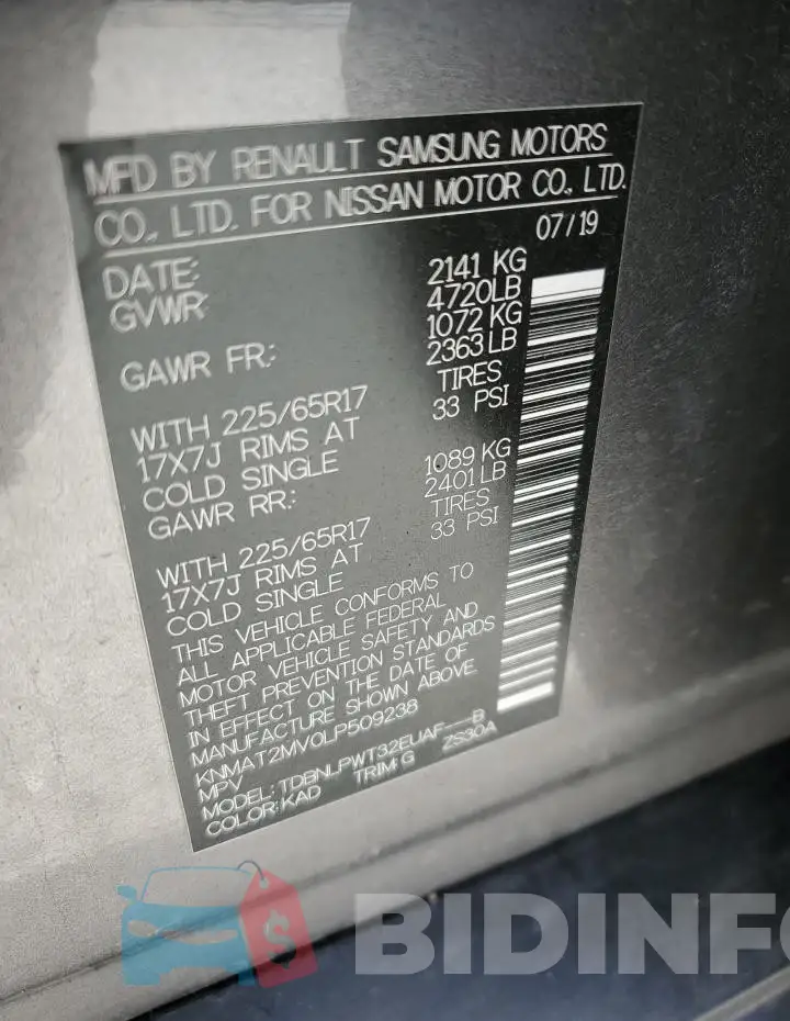 KNMAT2MV0LP509238 Photo# 14