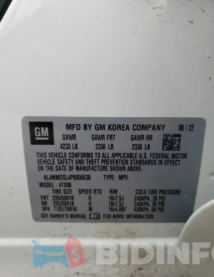 KL4MMDSL4PB006638 Photo# 12